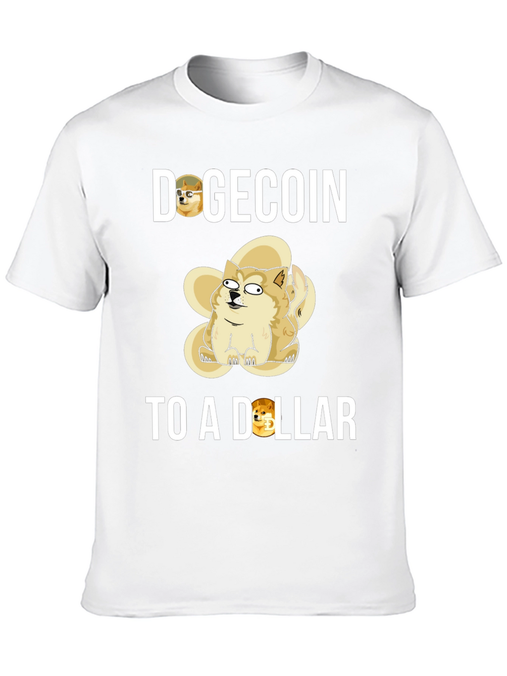 Dogecoin To a Dollar Black T-Shirt