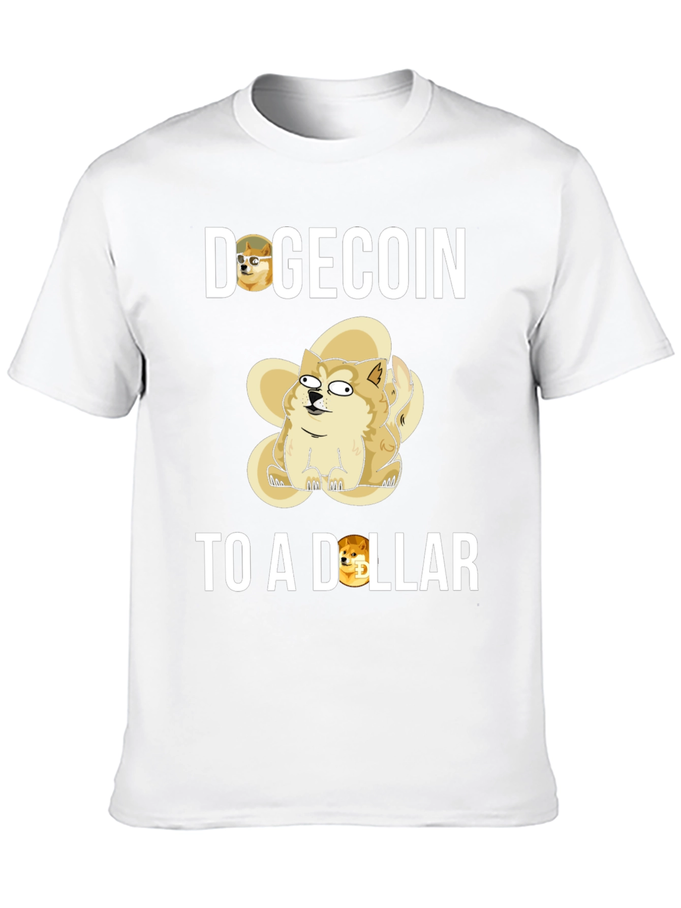 Dogecoin To a Dollar Black T-Shirt