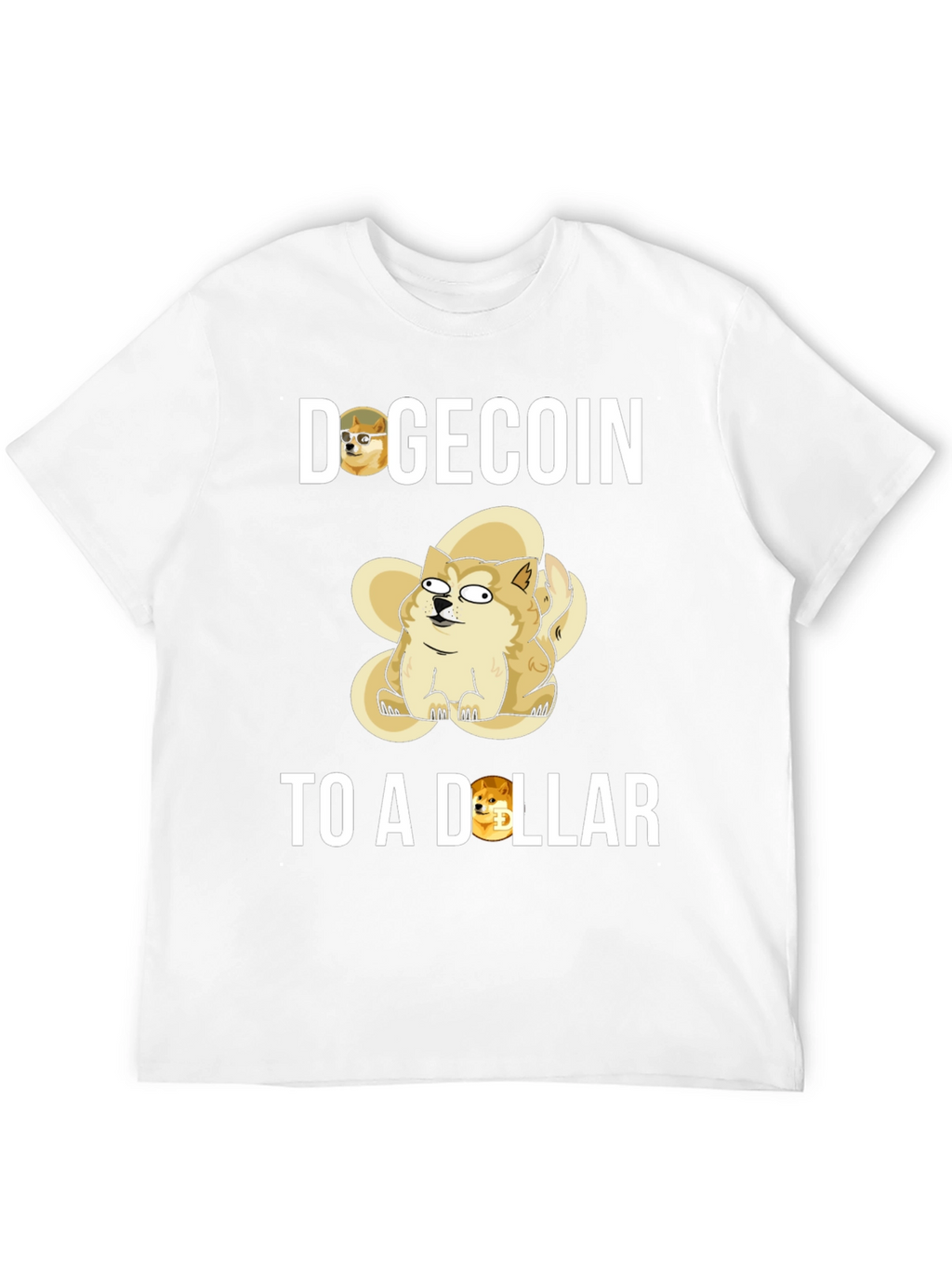Dogecoin To a Dollar Black T-Shirt
