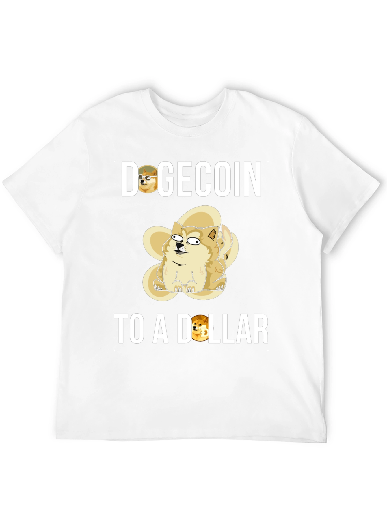 Dogecoin To a Dollar Black T-Shirt