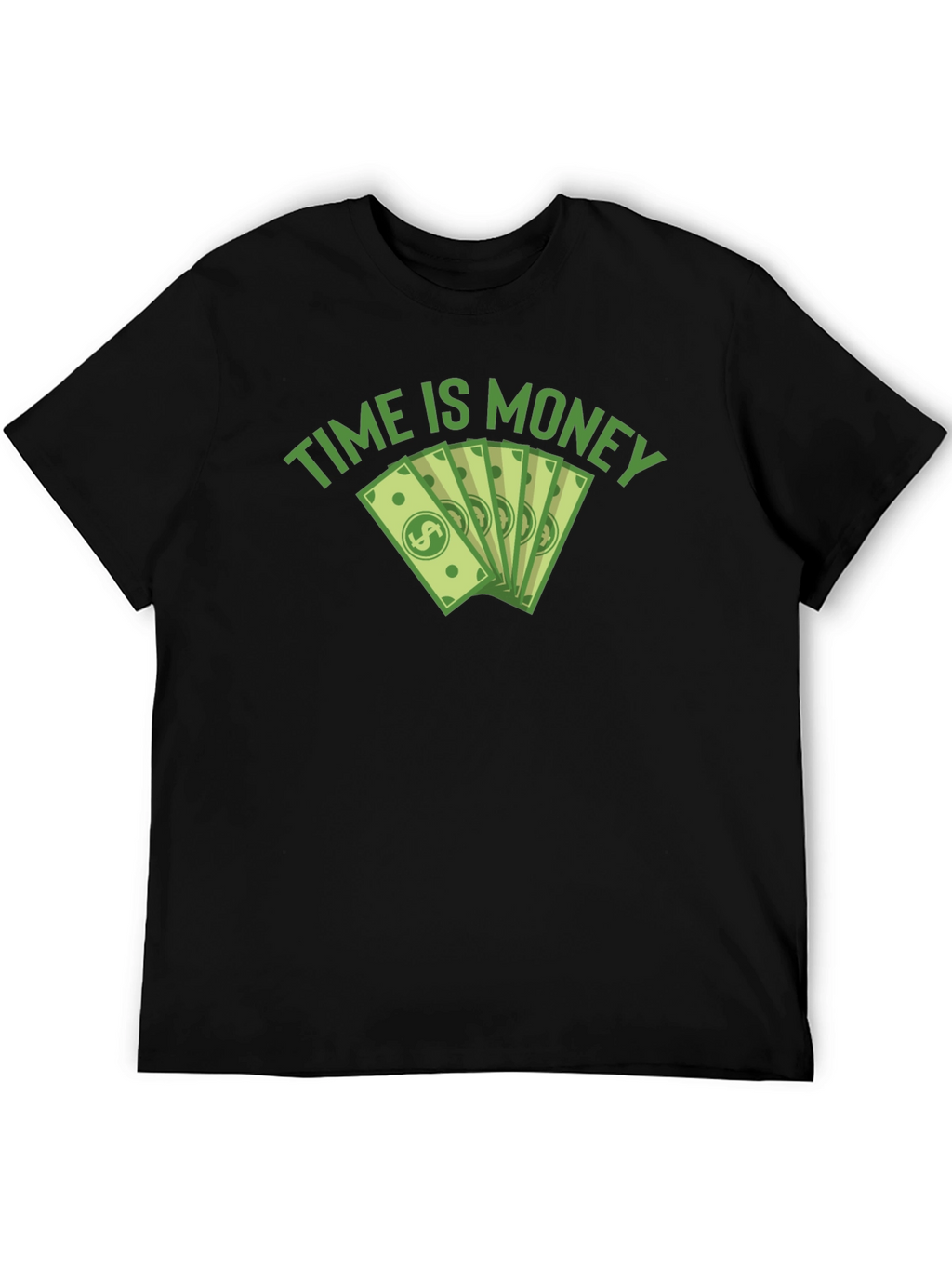 Time is Money Graphic Tee - Black