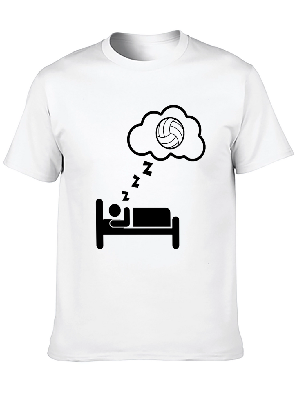 Volleyball Dreamer Black T-Shirt