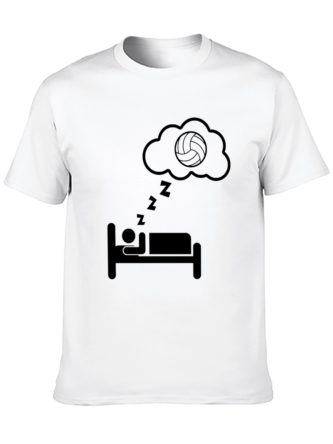 Volleyball Dreamer Black T-Shirt