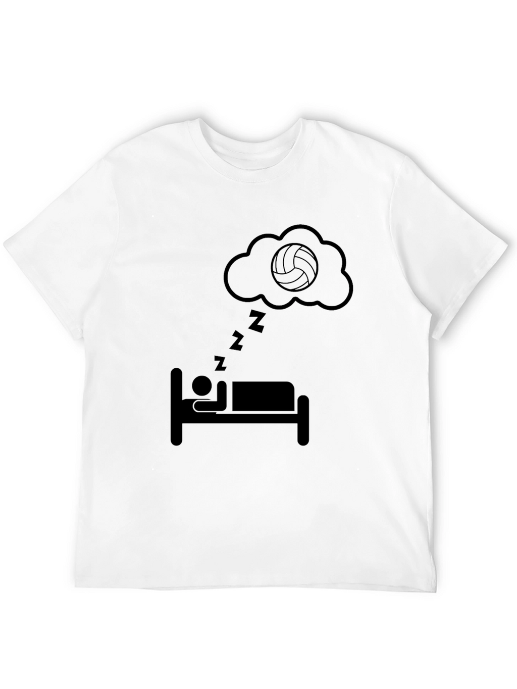 Volleyball Dreamer Black T-Shirt