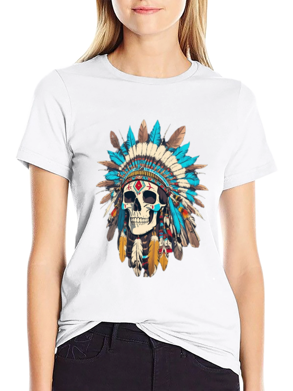 Skull Chief T-Shirt - Black
