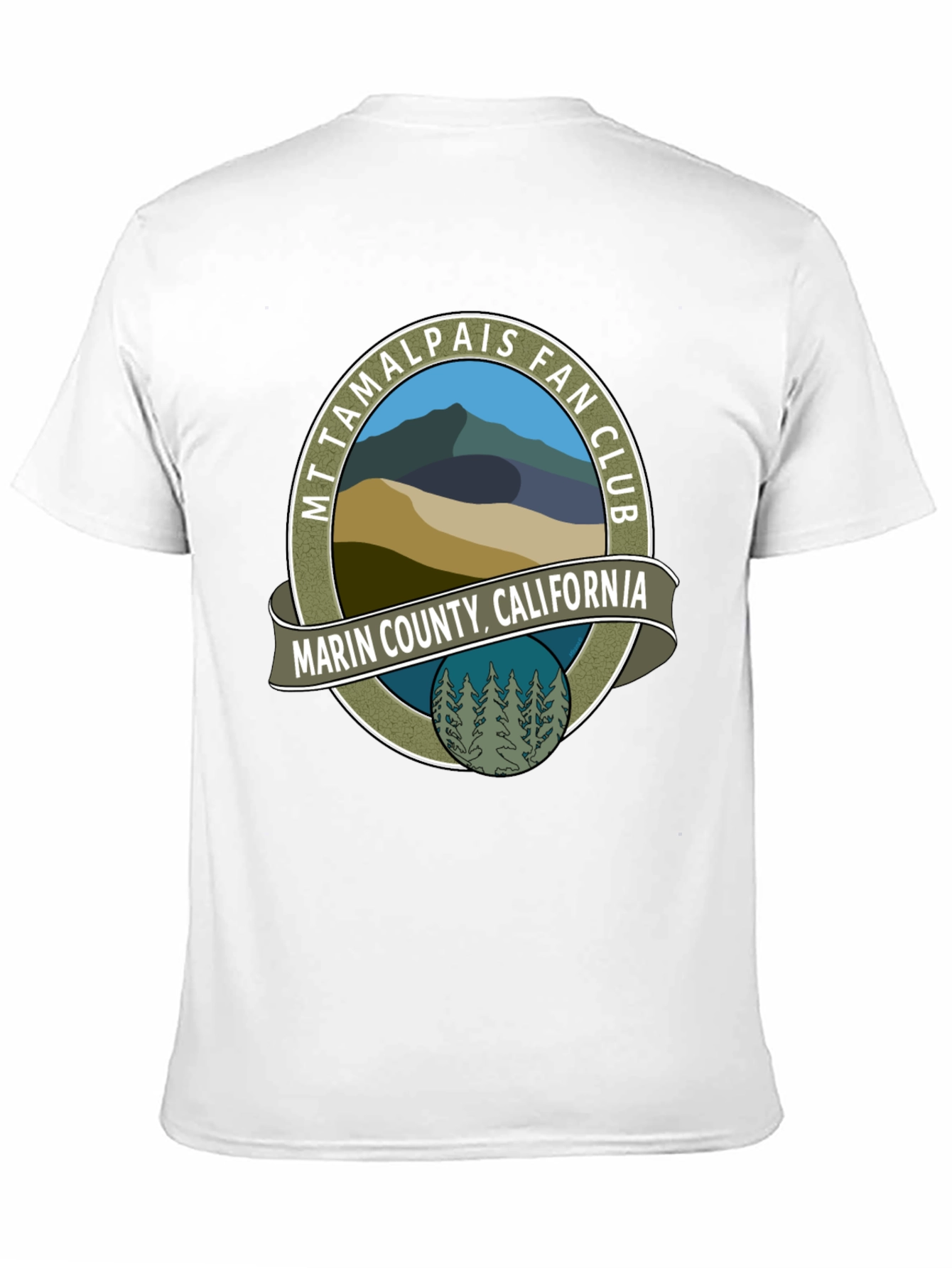 Mt Tamalpais Fan Club Black T-Shirt