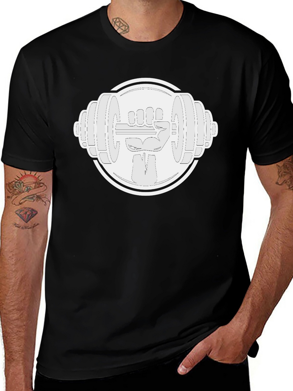 Weightlifting Hand T-Shirt - Gym Workout Apparel