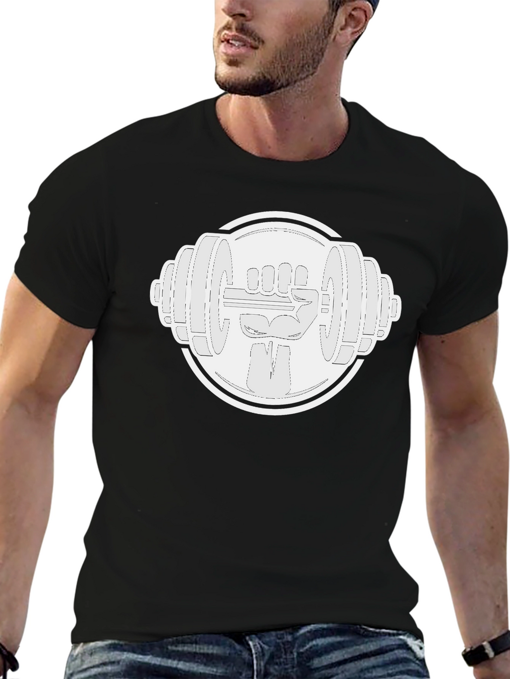 Weightlifting Hand T-Shirt - Gym Workout Apparel
