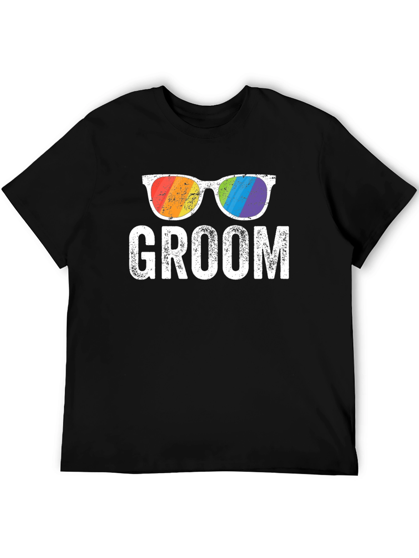 Groom Rainbow Glasses T-Shirt