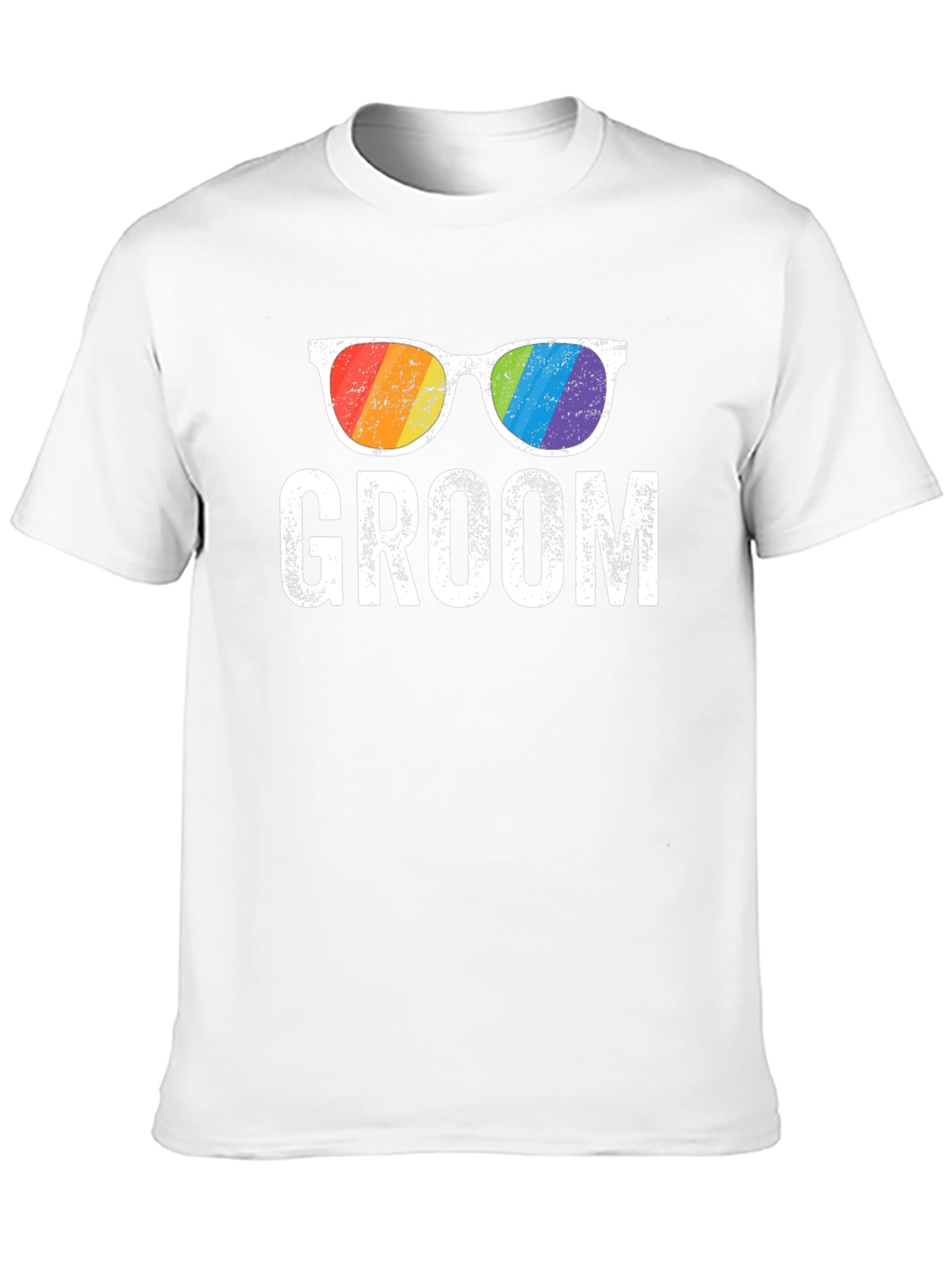 Groom Rainbow Glasses T-Shirt