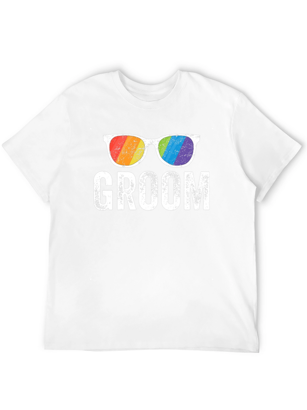 Groom Rainbow Glasses T-Shirt