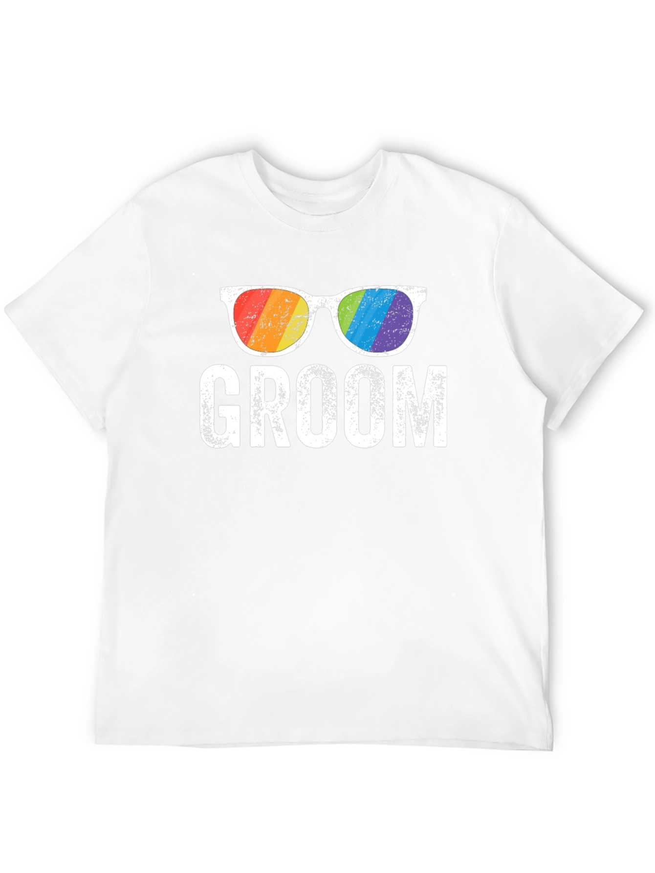 Groom Rainbow Glasses T-Shirt