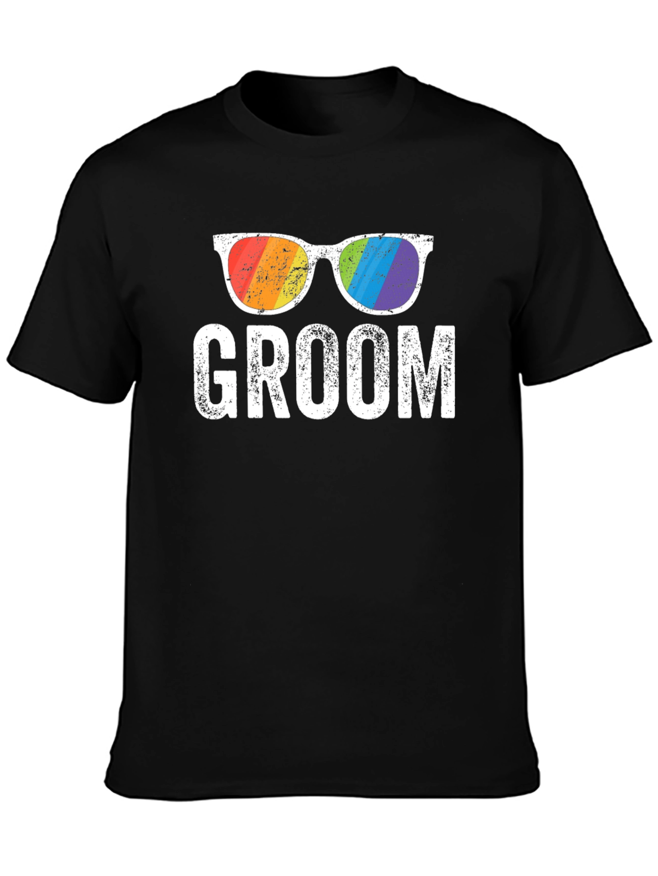 Groom Rainbow Glasses T-Shirt