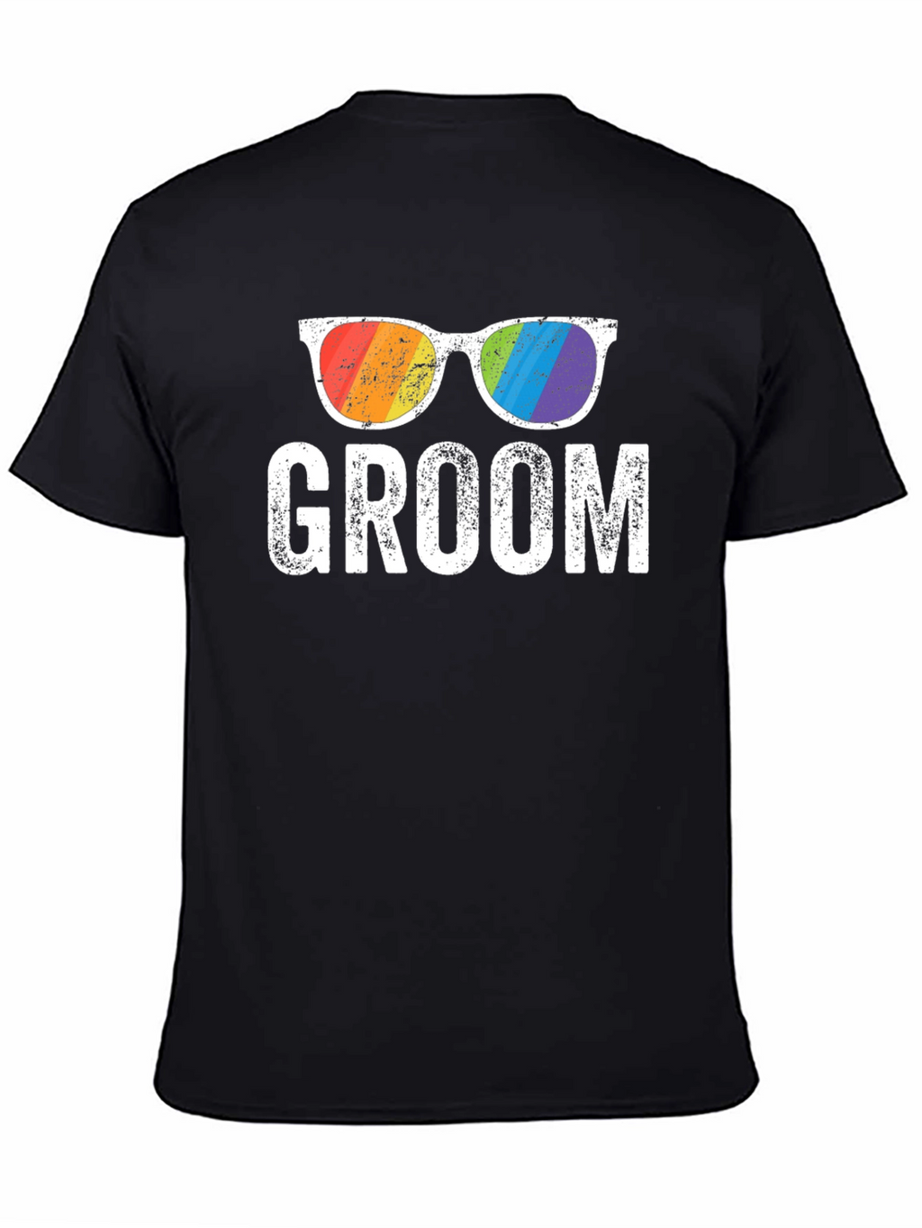 Groom Rainbow Glasses T-Shirt