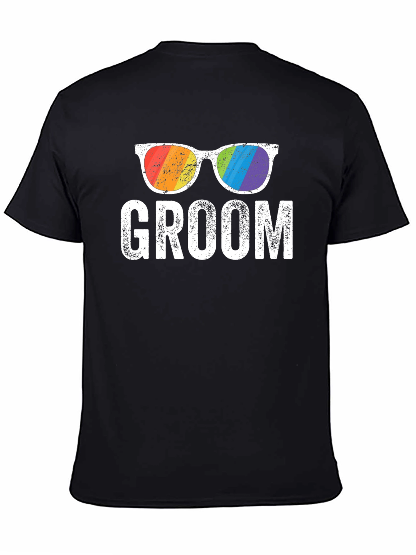 Groom Rainbow Glasses T-Shirt