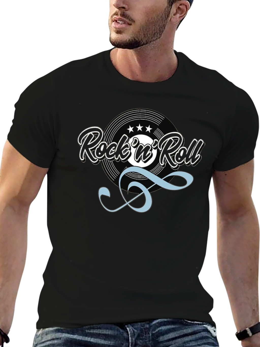Rock n Roll Graphic Tee - Retro Music Shirt