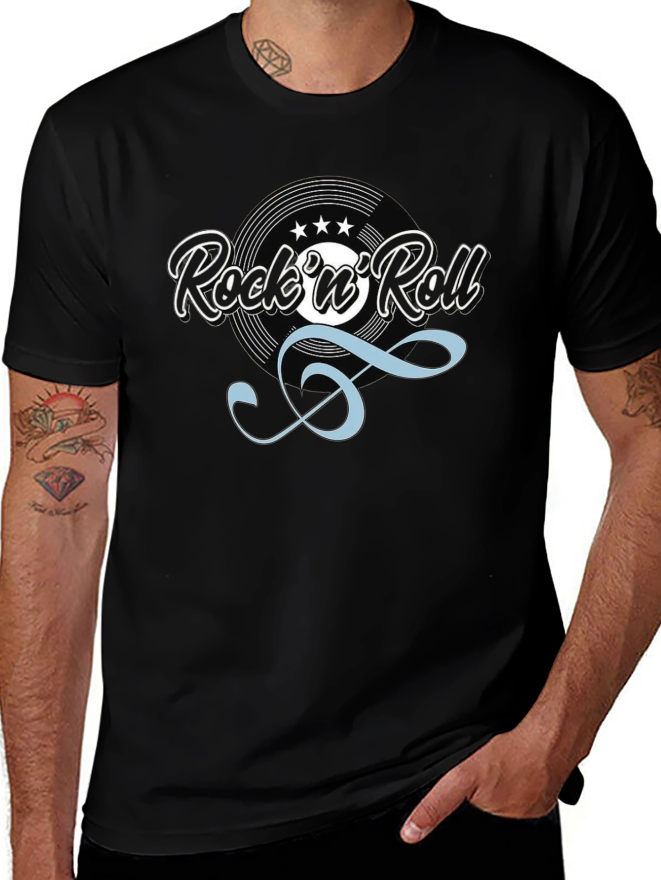 Rock n Roll Graphic Tee - Retro Music Shirt