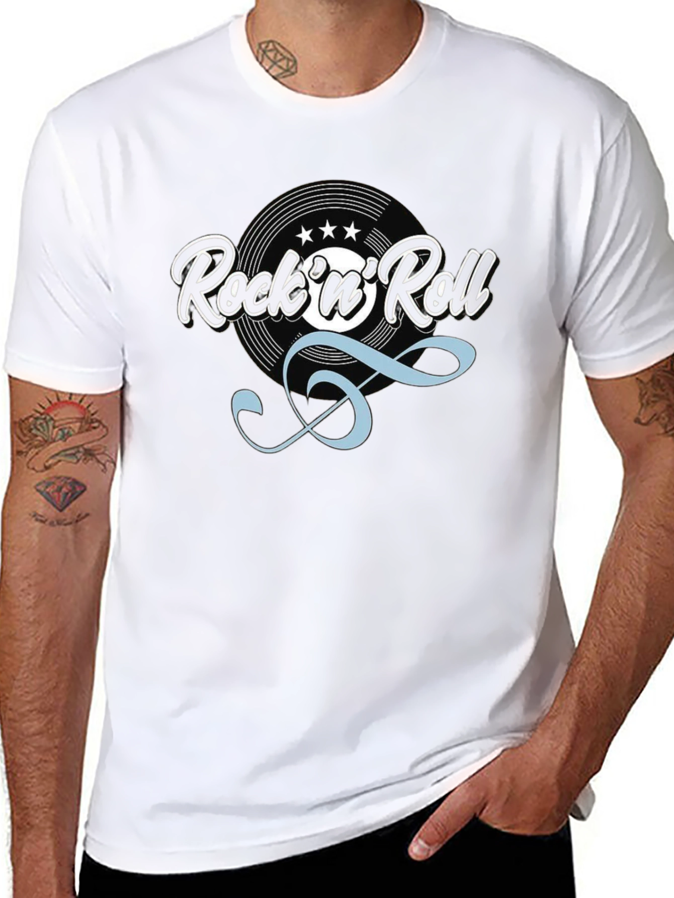 Rock n Roll Graphic Tee - Retro Music Shirt