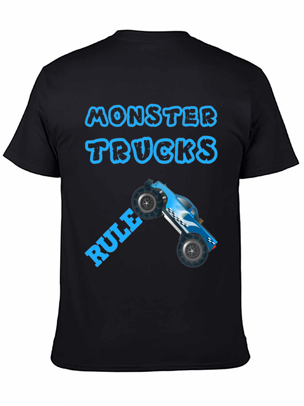Monster Trucks Rule Graphic Tee - Black