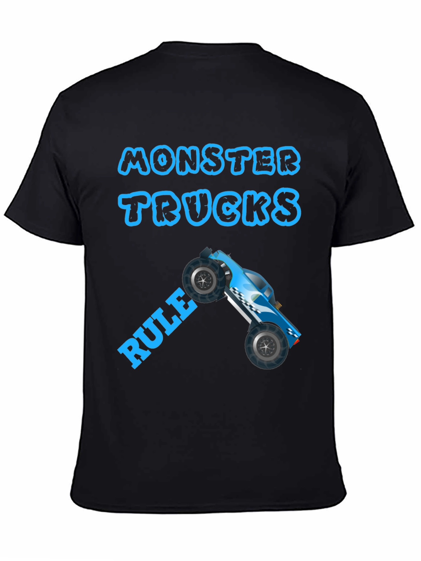 Monster Trucks Rule Graphic Tee - Black