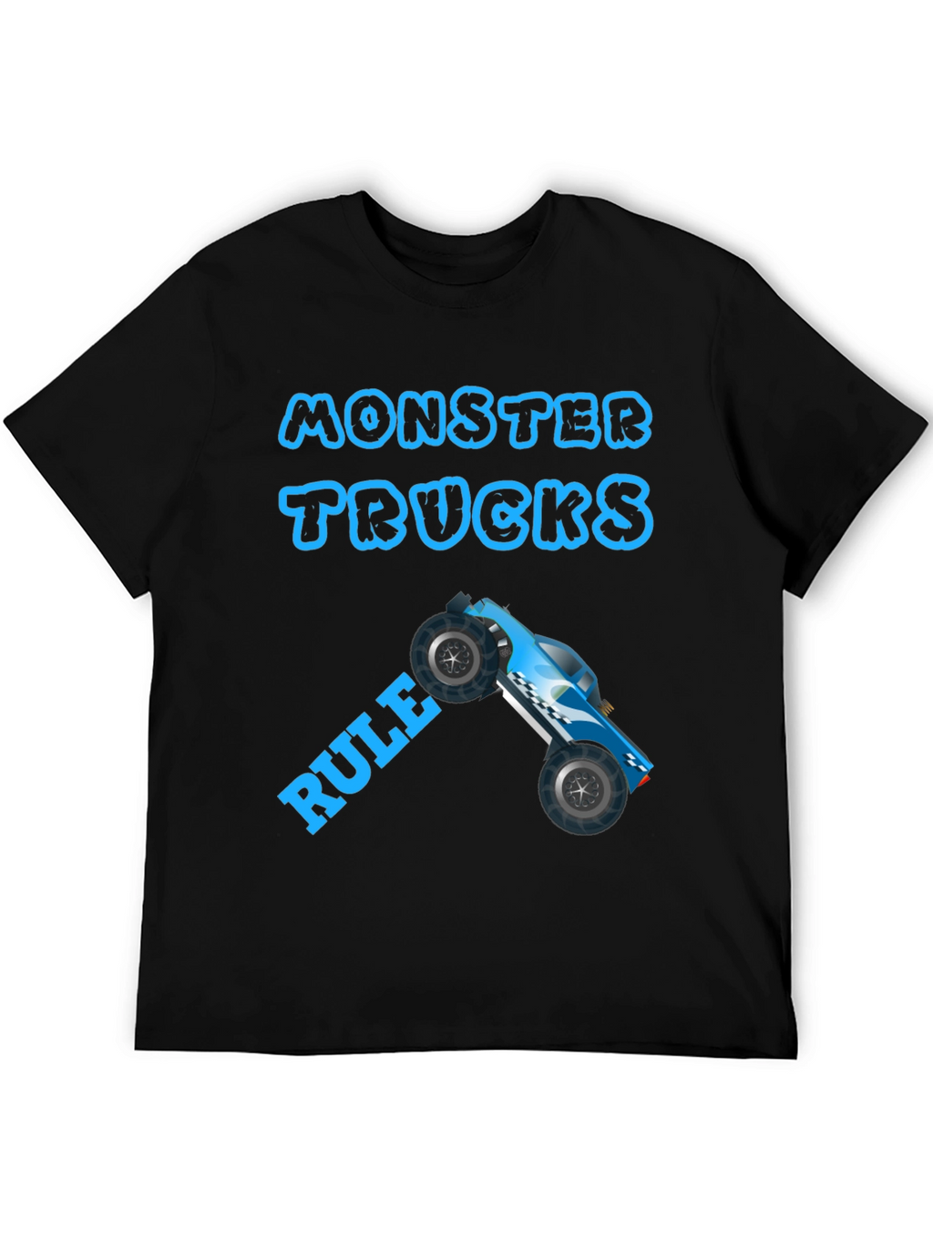 Monster Trucks Rule Graphic Tee - Black