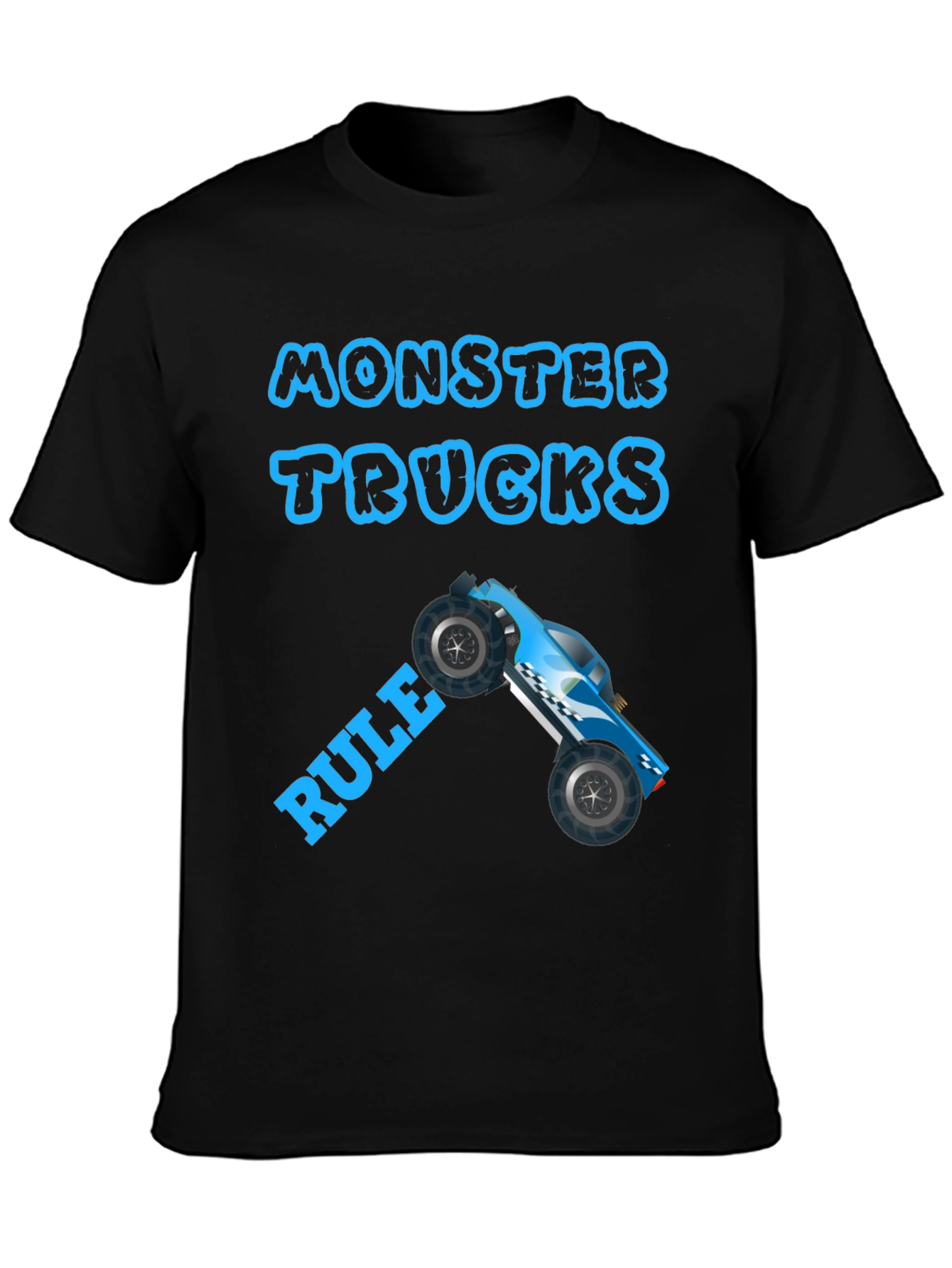 Monster Trucks Rule Graphic Tee - Black
