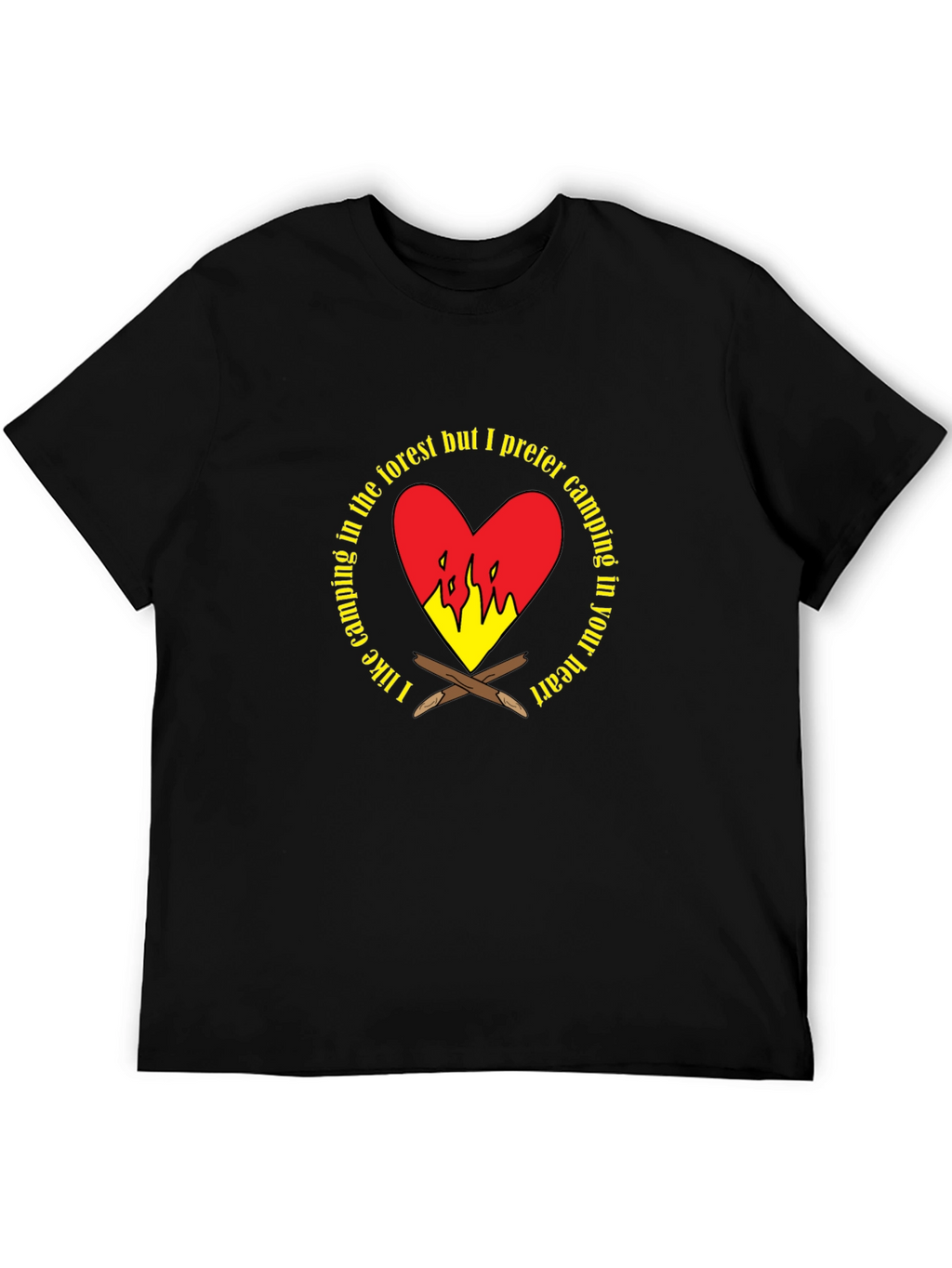 Camping Heart Graphic T-Shirt