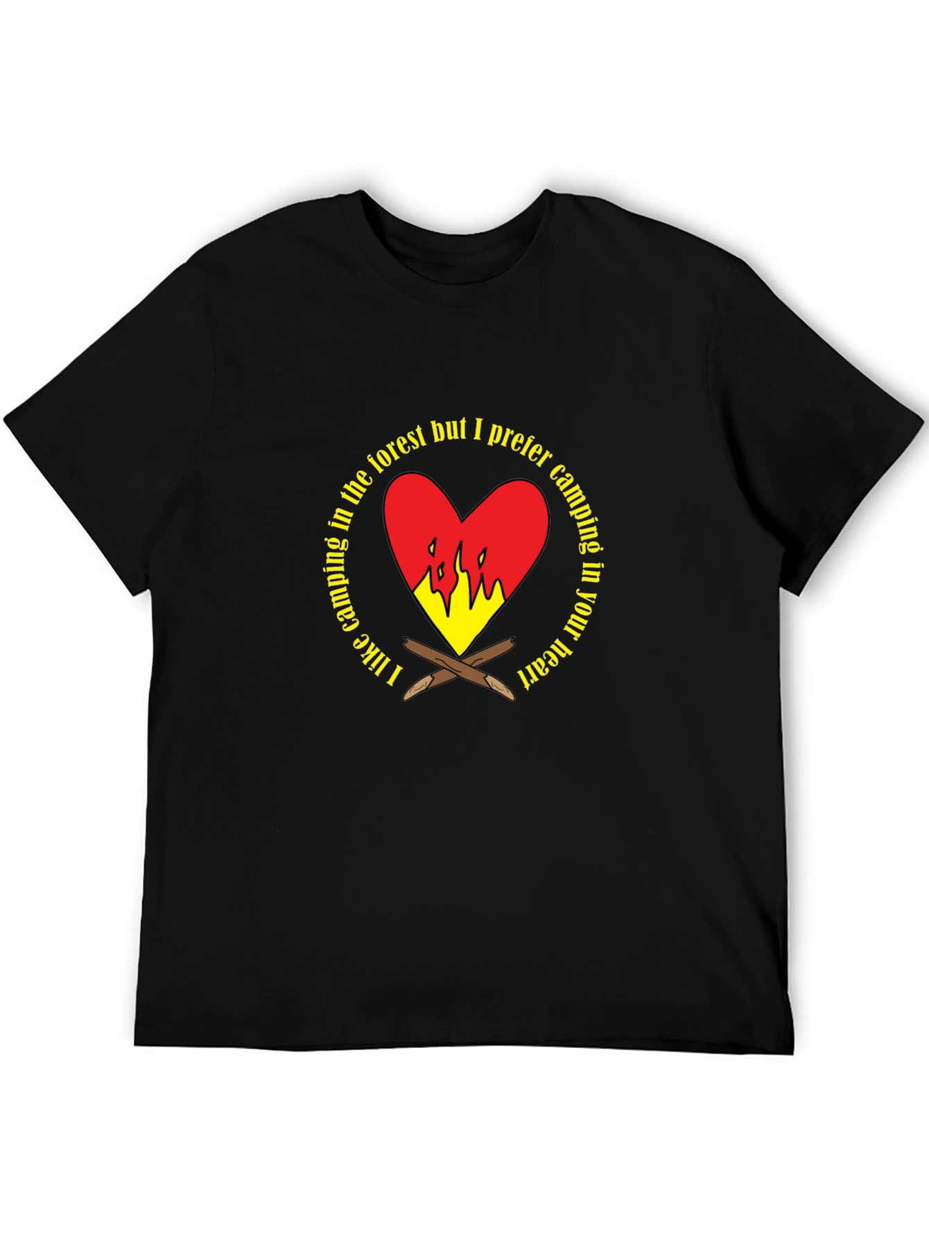 Camping Heart Graphic T-Shirt