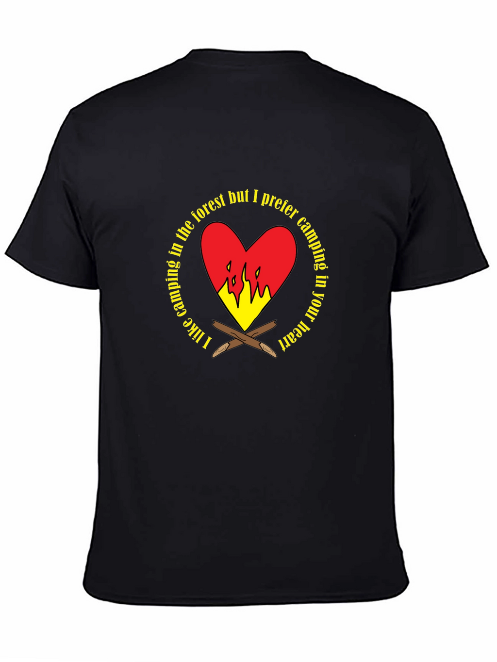 Camping Heart Graphic T-Shirt
