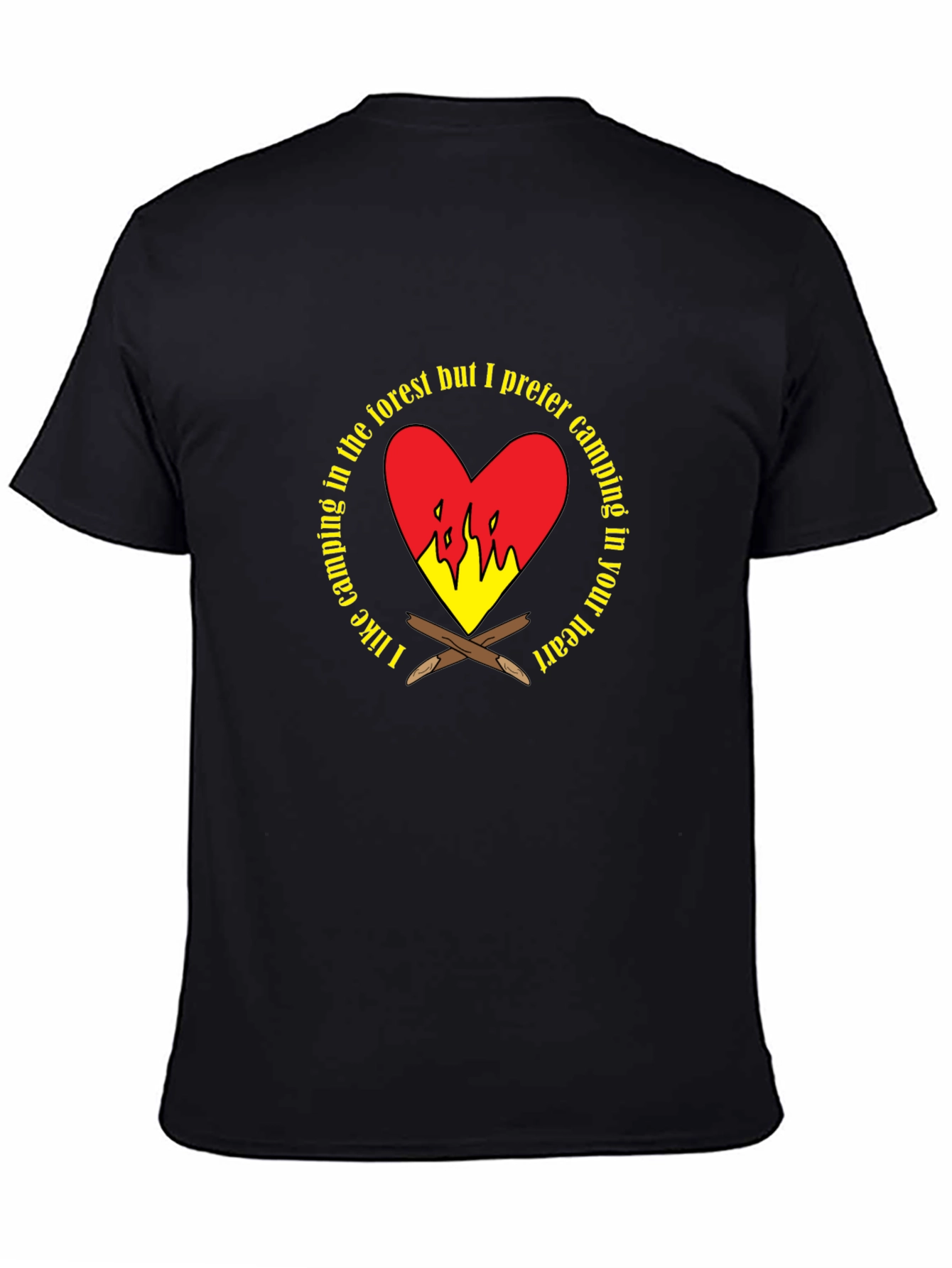 Camping Heart Graphic T-Shirt