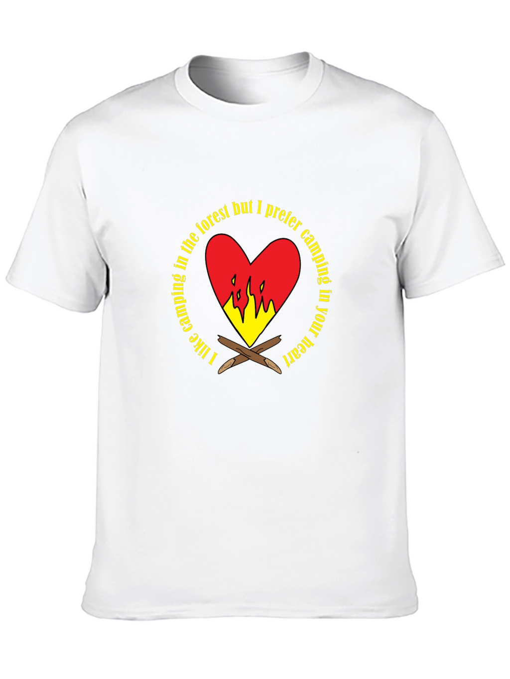 Camping Heart Graphic T-Shirt