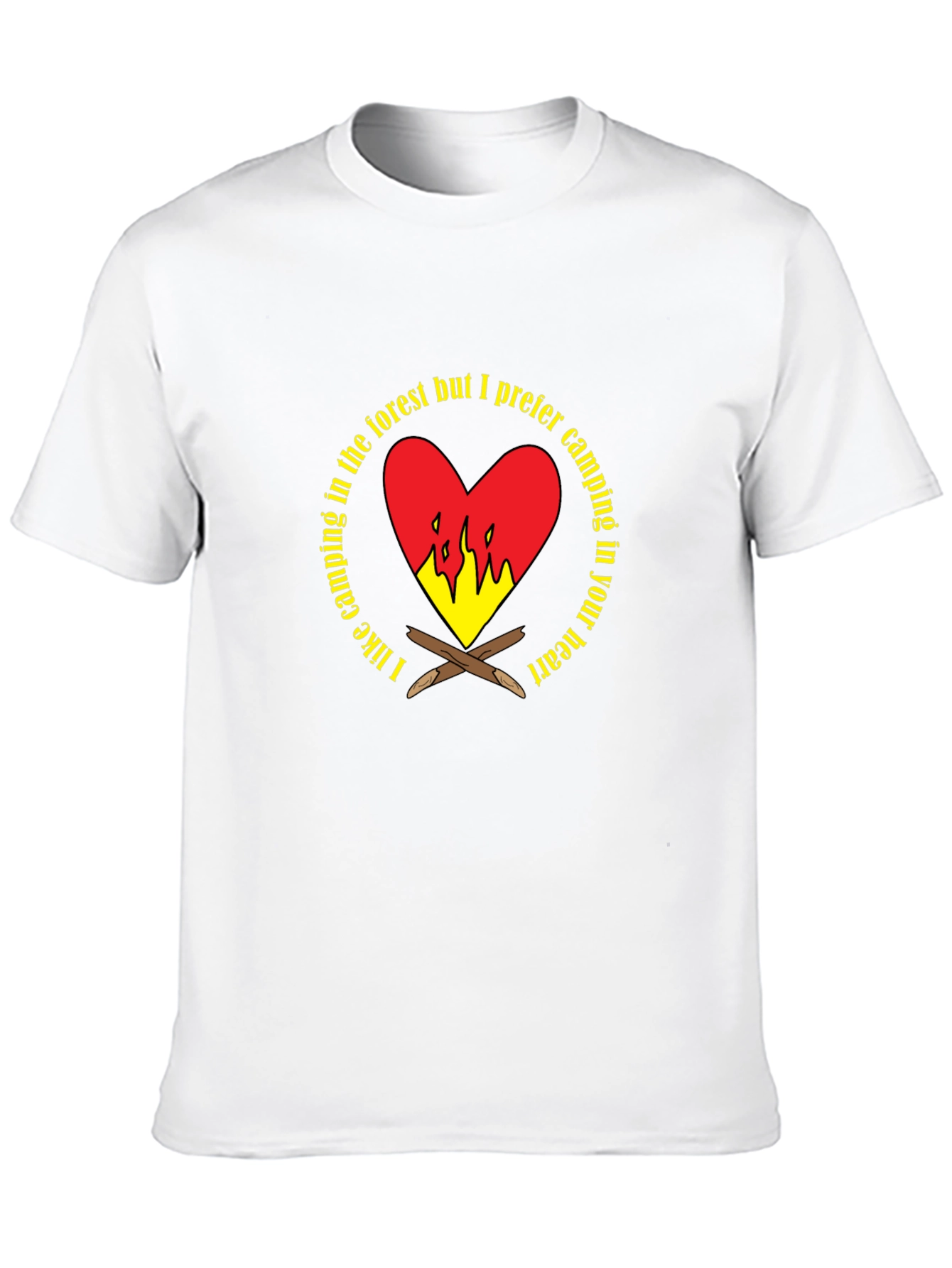 Camping Heart Graphic T-Shirt
