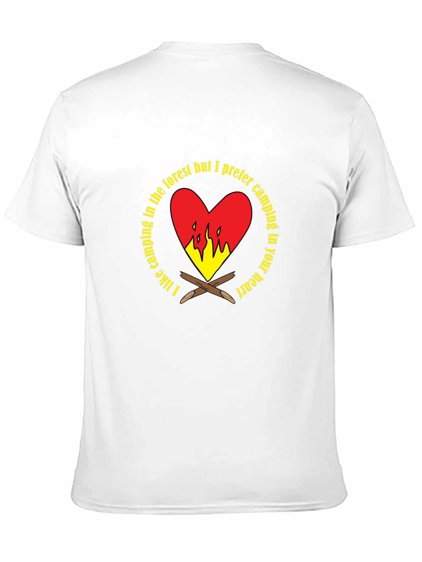 Camping Heart Graphic T-Shirt
