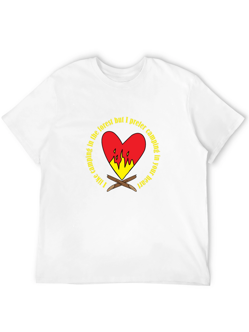 Camping Heart Graphic T-Shirt