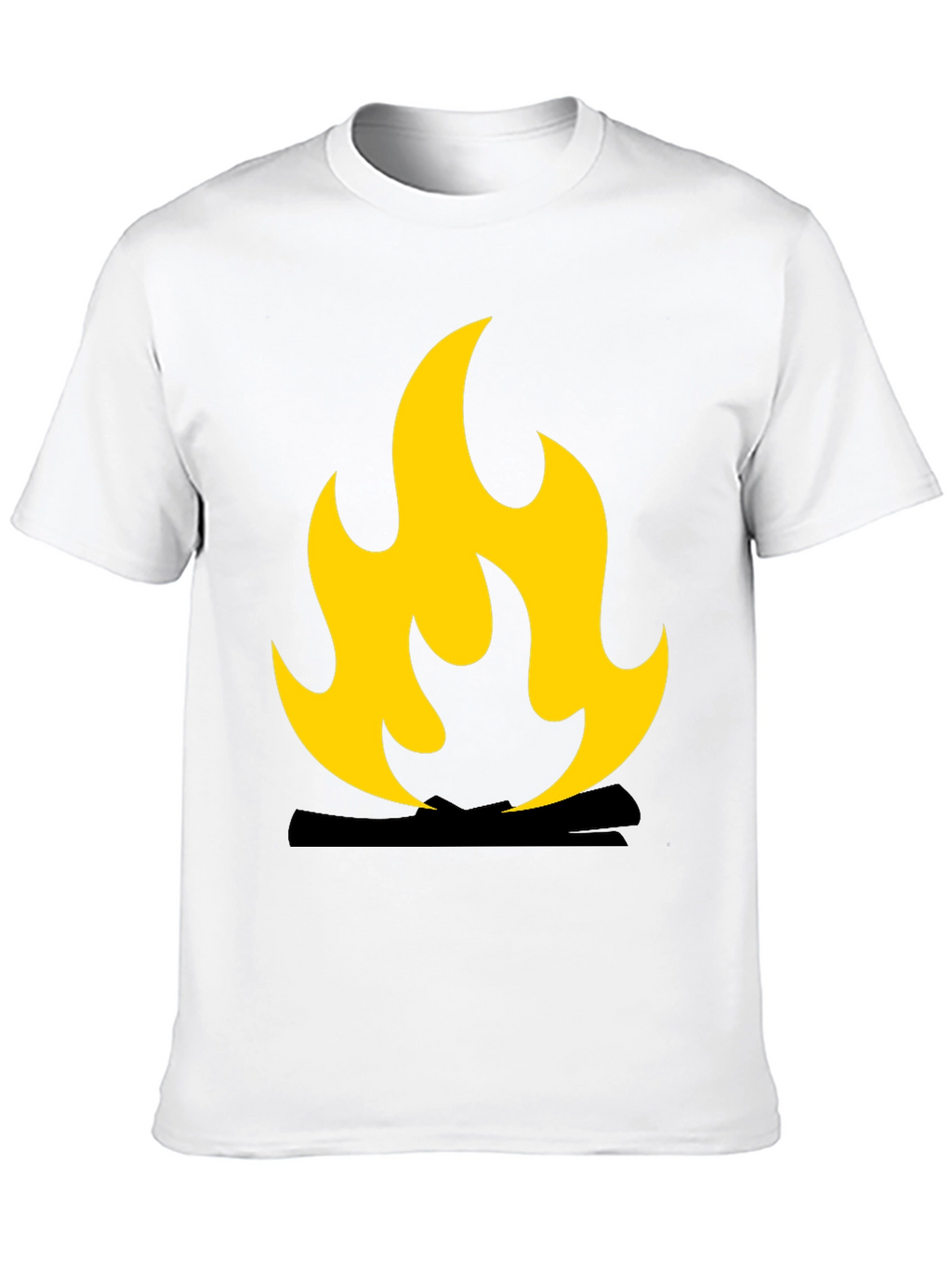 Flame Graphic Black T-Shirt