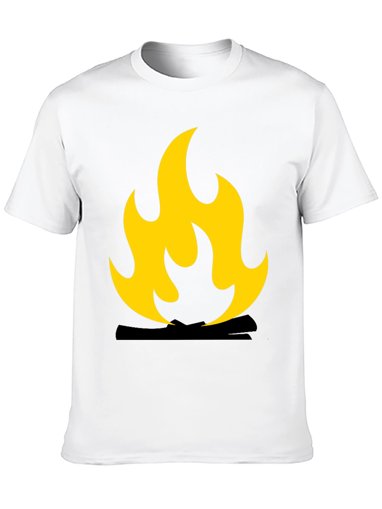 Flame Graphic Black T-Shirt