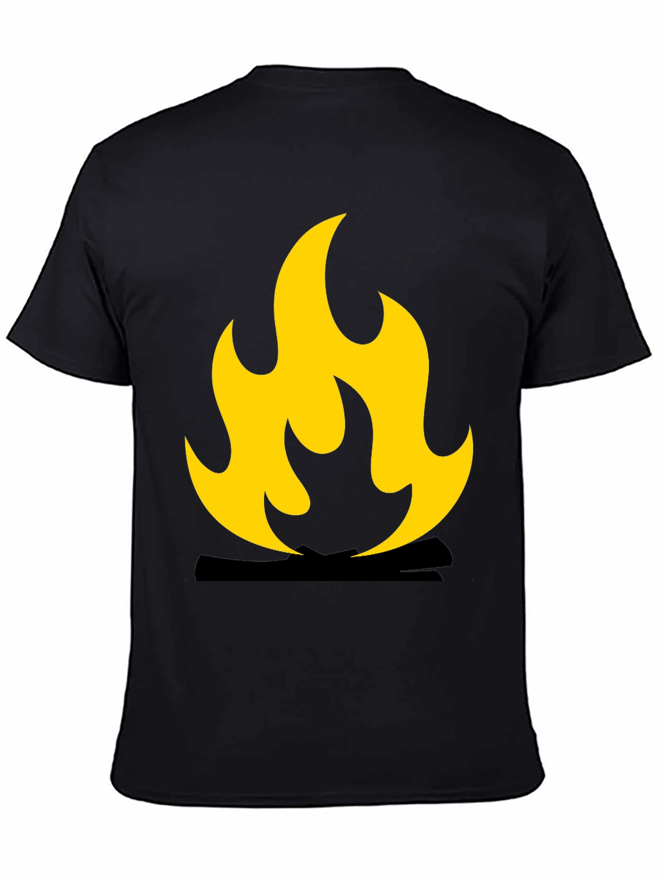 Flame Graphic Black T-Shirt
