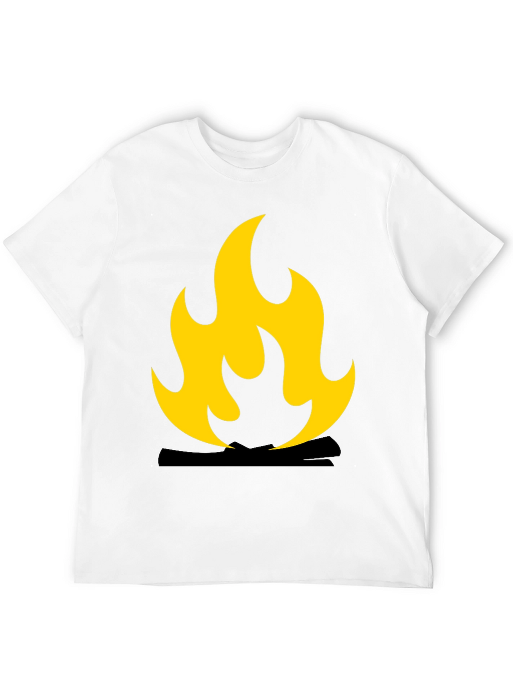 Flame Graphic Black T-Shirt