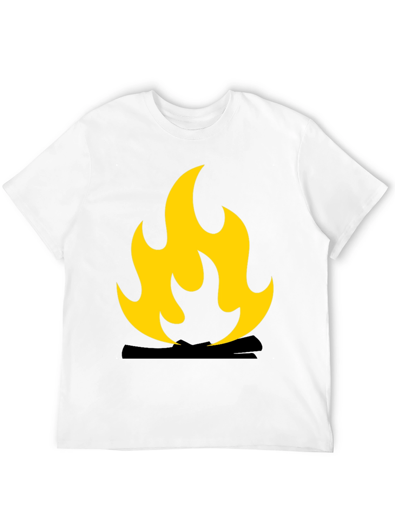 Flame Graphic Black T-Shirt