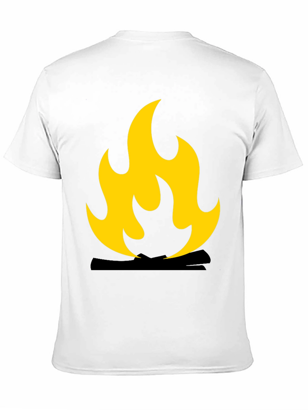 Flame Graphic Black T-Shirt