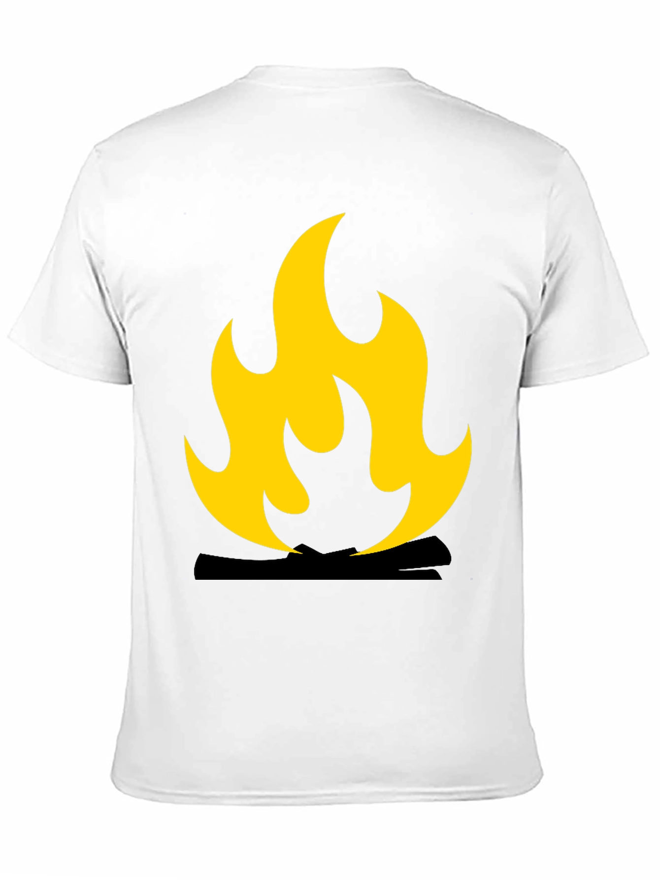 Flame Graphic Black T-Shirt