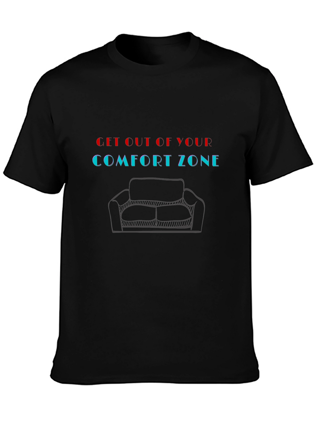 Comfort Zone Graphic Tee - Motivational Style