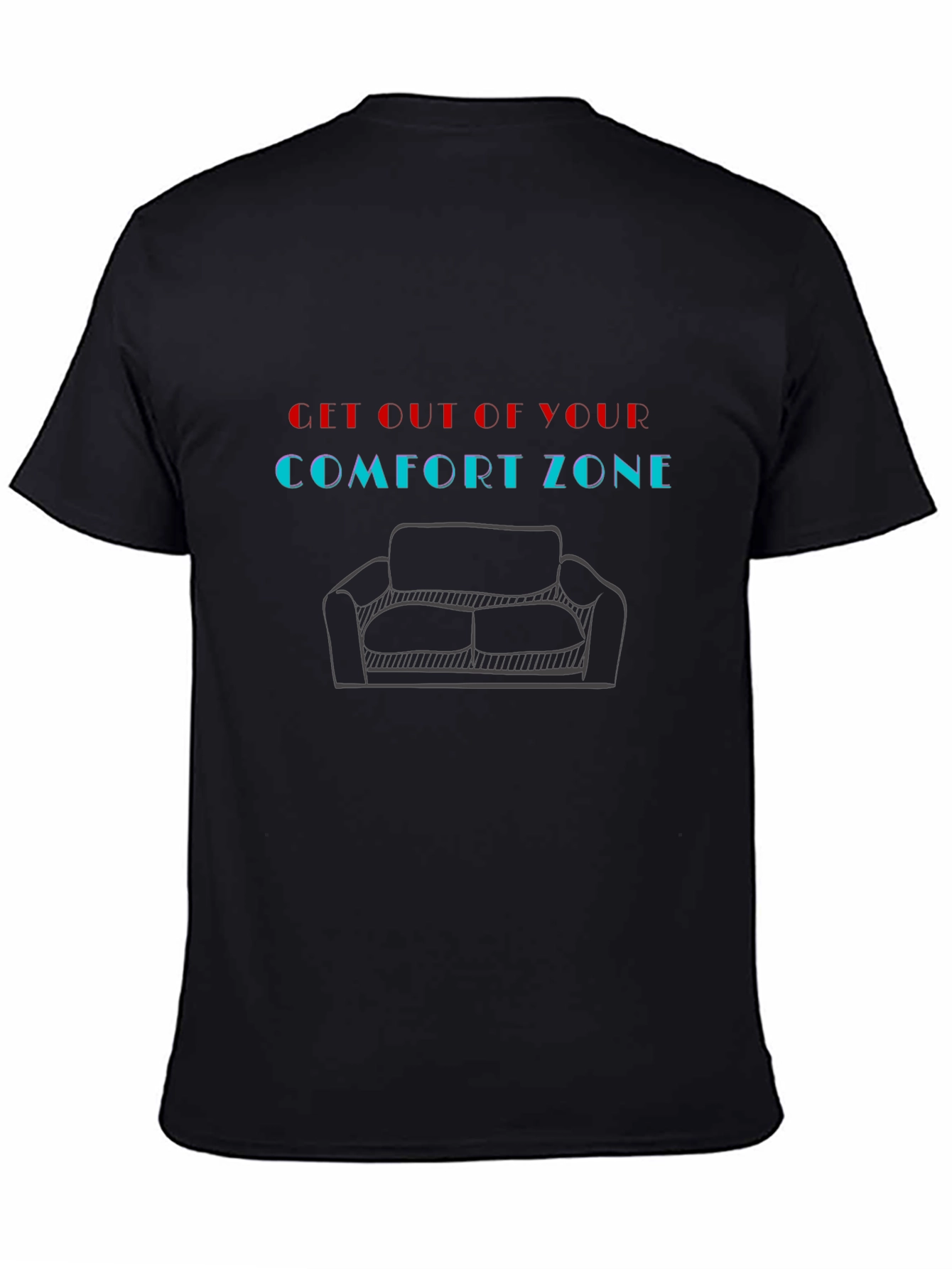 Comfort Zone Graphic Tee - Motivational Style