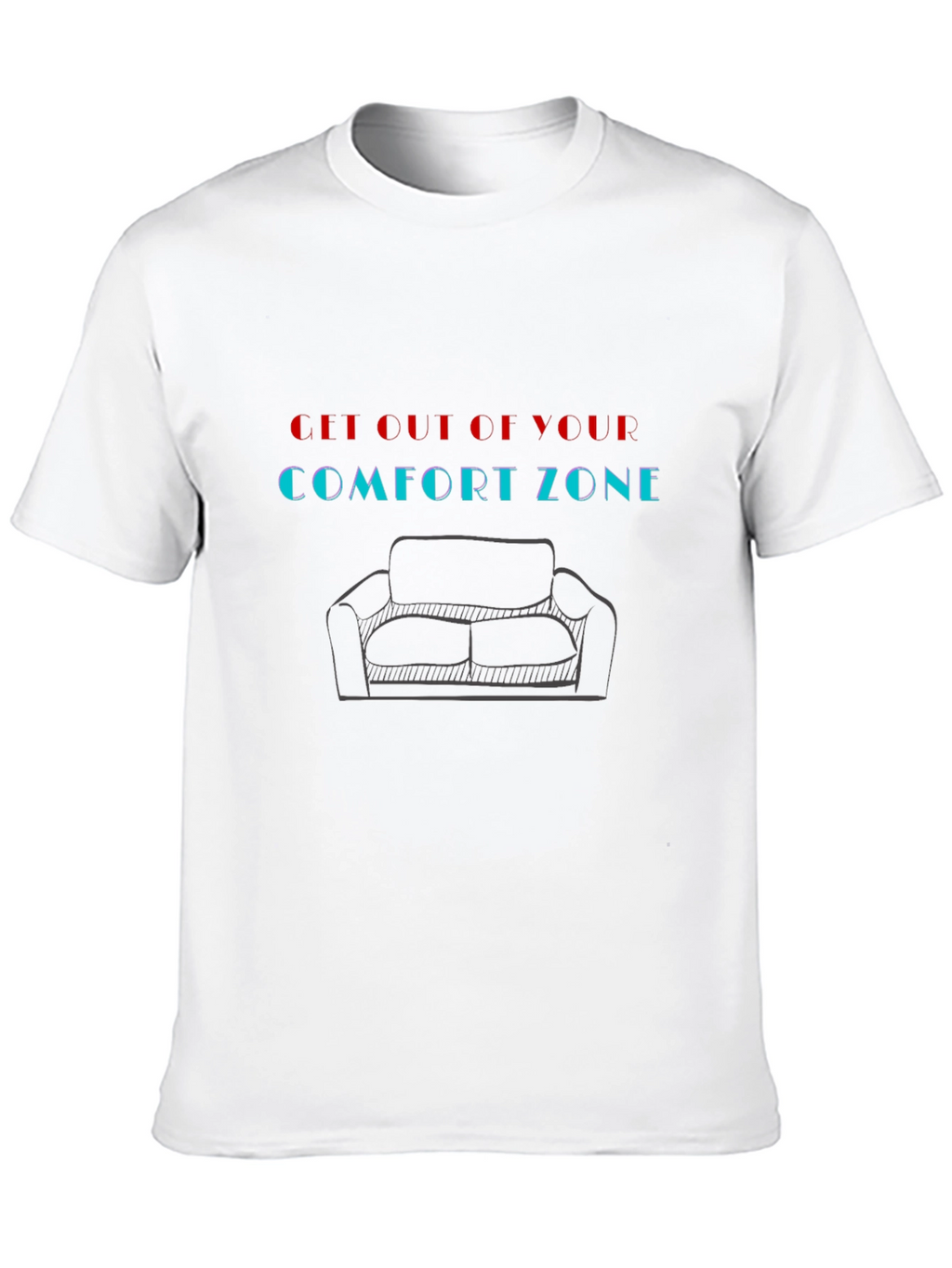 Comfort Zone Graphic Tee - Motivational Style