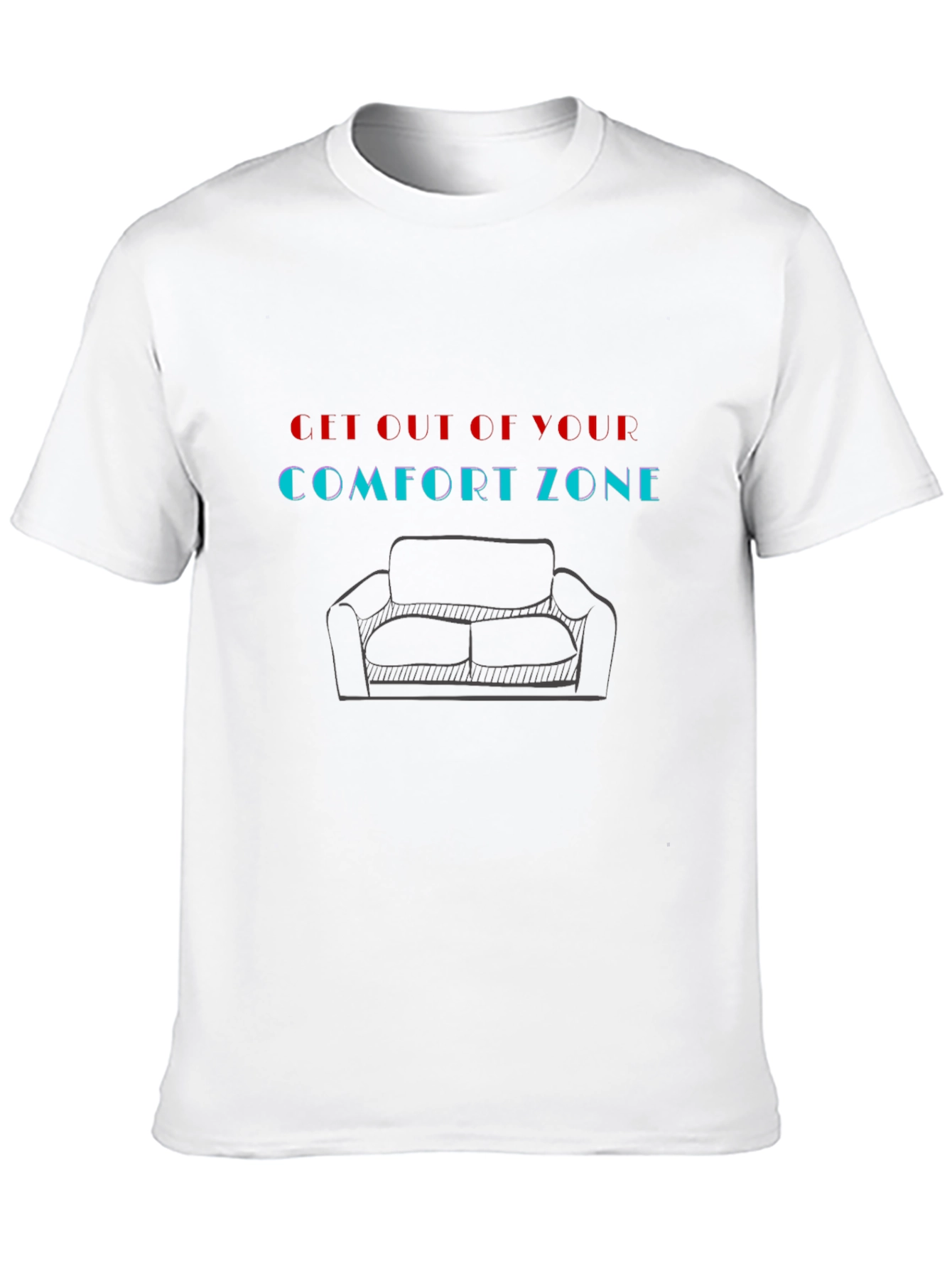 Comfort Zone Graphic Tee - Motivational Style