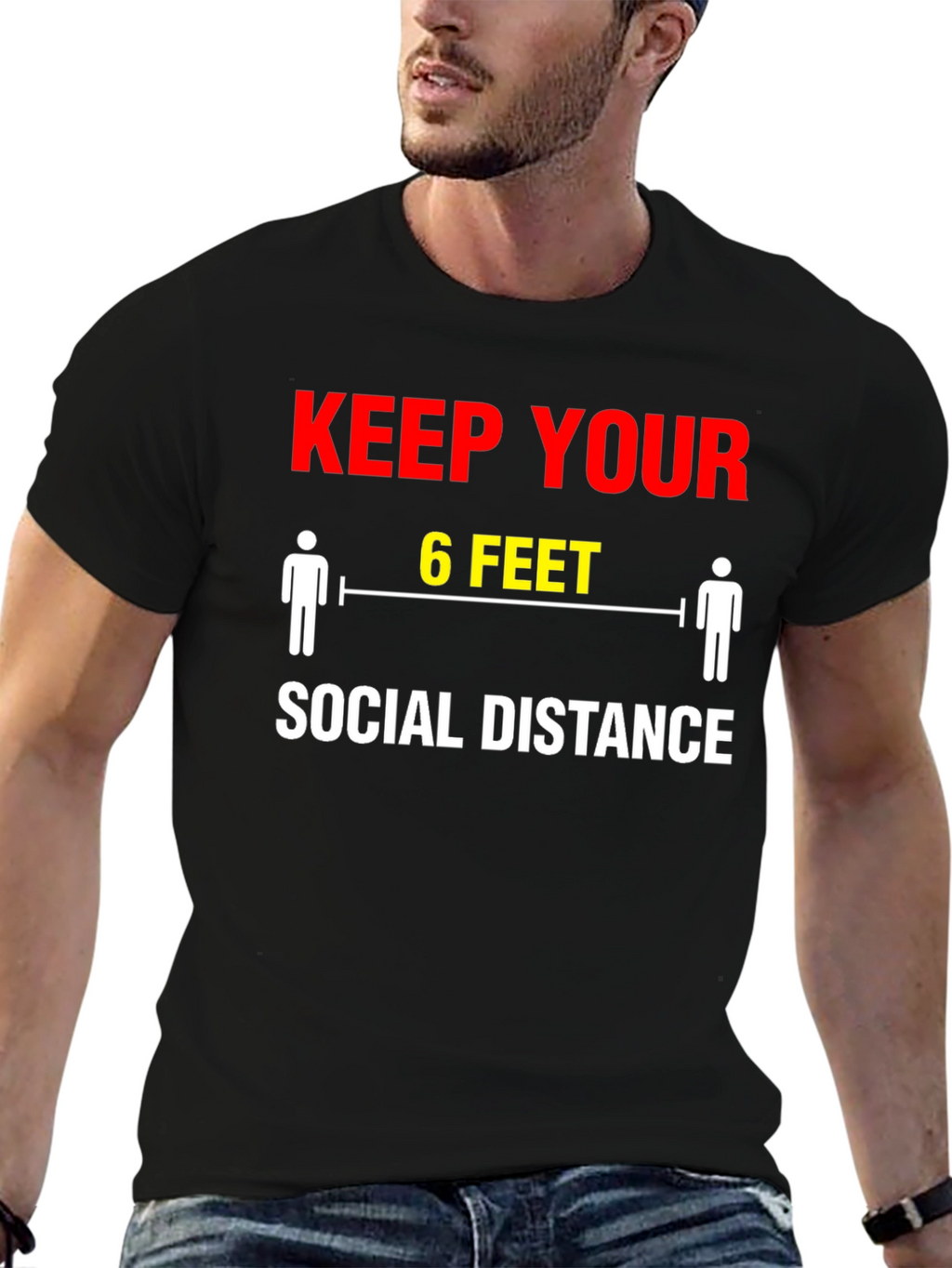 Keep Your Distance T-Shirt - Social Distancing Graphic Tee