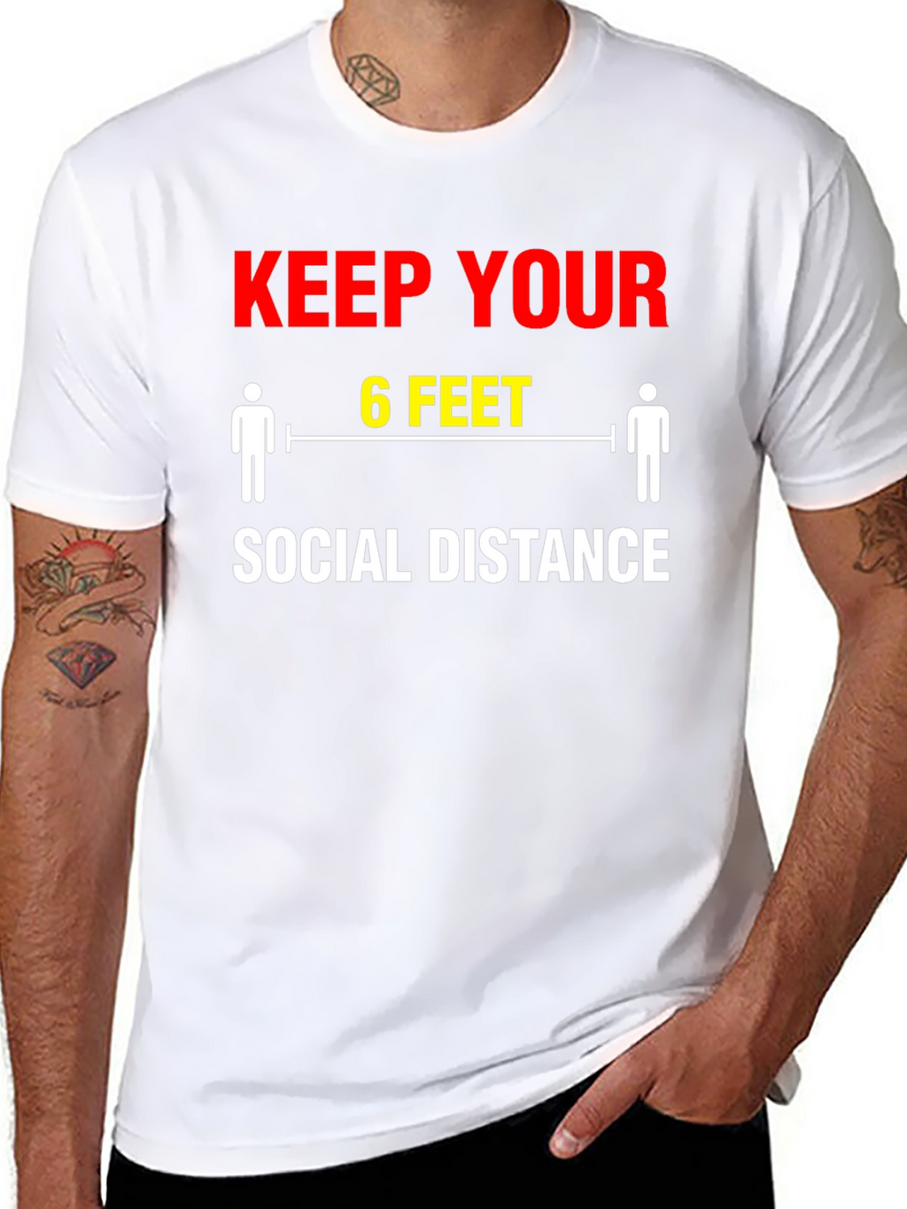Keep Your Distance T-Shirt - Social Distancing Graphic Tee