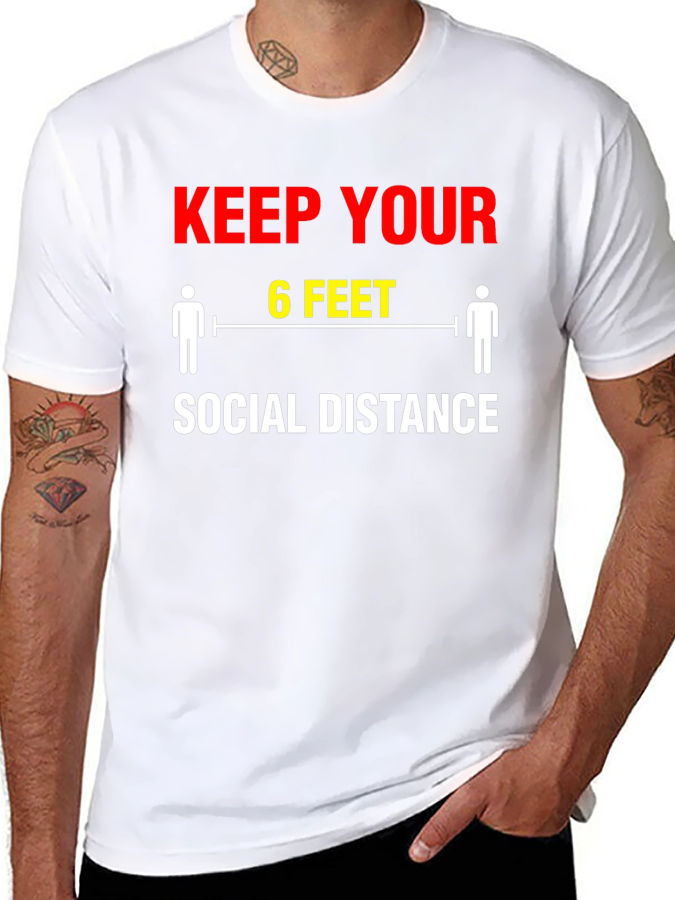 Keep Your Distance T-Shirt - Social Distancing Graphic Tee