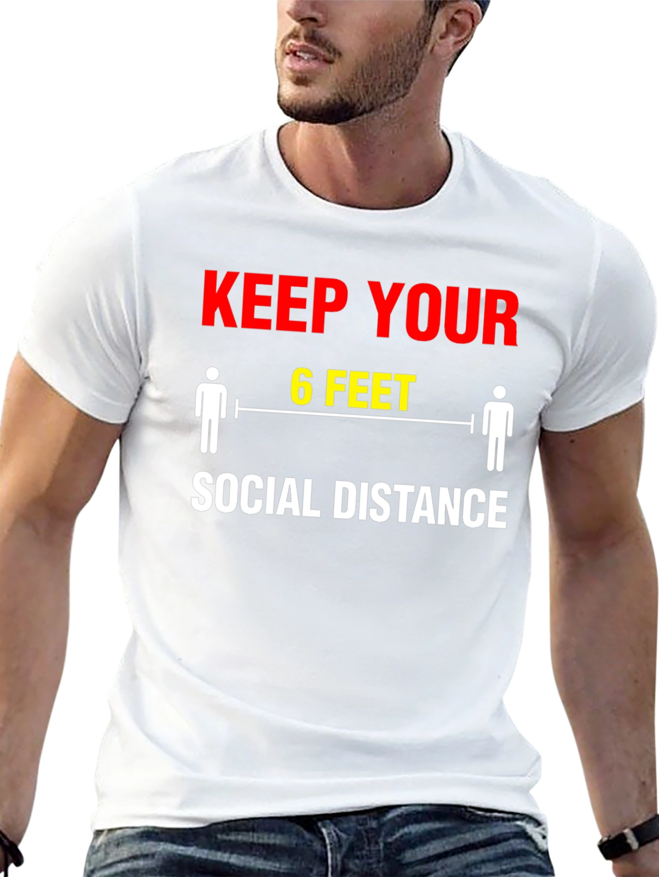 Keep Your Distance T-Shirt - Social Distancing Graphic Tee