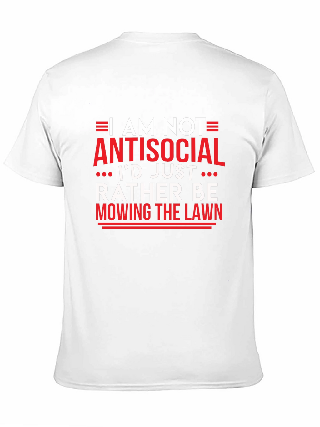Antisocial Mowing Lawn Black T-Shirt